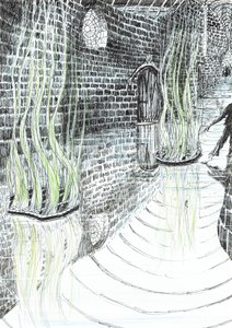 sayfa 29, Findhorn Ormanındaki Kale, 2006, (kağıt üzerine mürekkep) by Vincent Alexander Booth