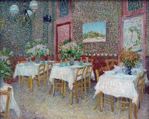 Bir restoranın içi, 1887. by Vincent van Gogh