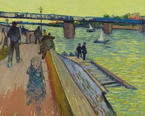 Trinquetaille Köprüsü, 1888. by Vincent van Gogh
