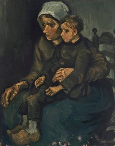Kucağında Çocuklu Köylü Kadın, 1885. by Vincent van Gogh