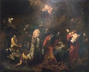 Büyücülerin Hayranlığı (tuval üzerine yağlı boya) by Vincent Malo