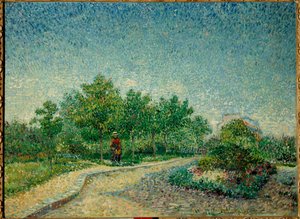 Asnieres'teki Parc Voyer d'Argenson'un bir köşesi by Vincent van Gogh