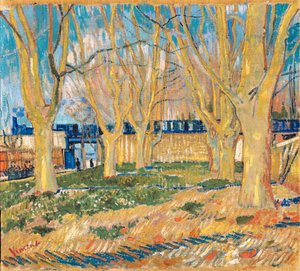 "Arles İstasyonu yakınında Çınarlar Bulvarı" (Arles İstasyonu yakınında Çınarlar Bulvarı) Tablo Vincent van Gogh (1853-1890) 1888 Paris, Rodin Müzesi by Vincent van Gogh
