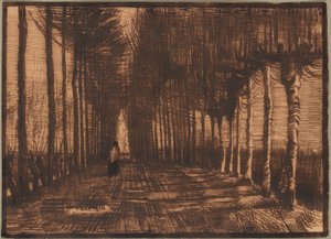 Pollard Huş Ağaçları ve Kavakları Caddesi by Vincent van Gogh