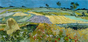 Auvers yakınındaki tarlalar by Vincent van Gogh