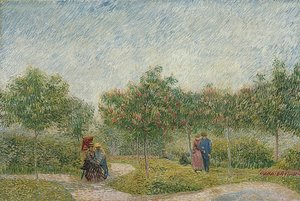 Çiftlerle bahçe: Saint-Pierre Meydanı. 1887 by Vincent van Gogh