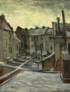 Arkadan Görülen Evler, Anvers par Gogh, Vincent, van (1853-1890). Tuval üzerine yağlı boya, ebat : 43,7x33,7 by Vincent van Gogh