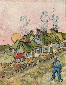 Evler ve Figür by Vincent van Gogh
