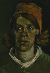 Bir kadının başı. Nuenen, Nisan 1885 by Vincent van Gogh