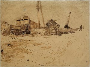 Demiryolu depolama alanı by Vincent van Gogh