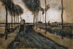Kadın ve Çocuklu Manzara; Kadın ve Çocuklu Manzara, 1883 by Vincent van Gogh