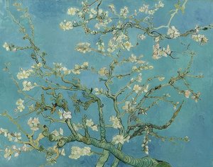 Badem çiçekleri. 1890 by Vincent van Gogh