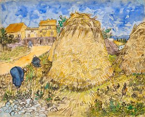 buğday yığınları by Vincent van Gogh