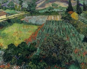 Mohnfeld. 1889 by Vincent van Gogh