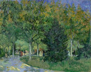 Arles Parkındaki Yol, 1888. by Vincent van Gogh