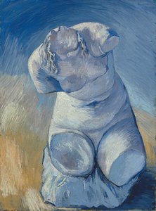 Alçı Heykelcik: Dişi Gövde, Önden Görünüm; Alçı heykelcik: Bir kadının gövdesi, önden görünüm, 1887 by Vincent van Gogh