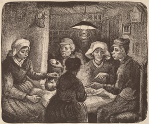 Patates Yiyenler, 1885. by Vincent van Gogh