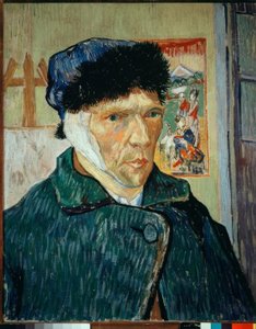 Bandajlı kulaklı otoportre by Vincent van Gogh