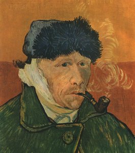 Sargılı Kulaklı ve Borulu Otoportre, Şubat 1889, 1947. by Vincent van Gogh