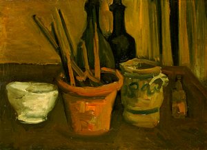 Bir Saksıdaki Boya Fırçalarının Natürmortu by Vincent van Gogh