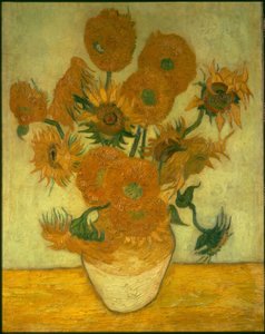 Vazoda dört on ayçiçeği by Vincent van Gogh