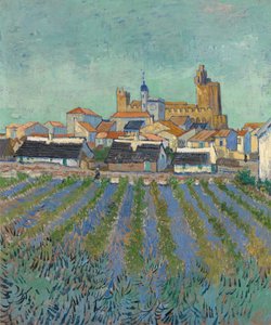 Saintes-Maries-de-la-Mer manzarası by Vincent van Gogh