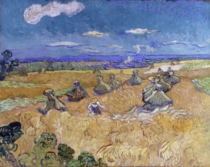 Demetli ve biçerdöverli buğday tarlası by Vincent van Gogh