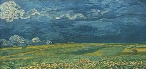 Thunderclouds altında buğday tarlaları, Temmuz 1890, 1947. by Vincent van Gogh