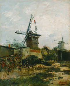 Montmartre üzerinde yel değirmenleri by Vincent van Gogh