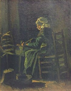 Çıkrıktaki Kadın, 1885 by Vincent van Gogh