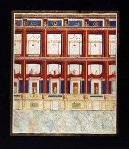 Antik Roma Freskleri, c.1775 (kağıt üzerine suluboya ve guaj boya) by Vincenzo Brenna