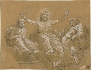 Azizler ile Zaferde Mesih by Vincenzo Camuccini