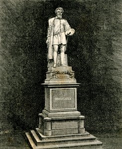 Antonio Allegri da Correggio Anıtı, Vincenzo Vela (1820-1891), Correggio, Emilia-Romagna, İtalya