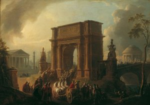 Titus Kemeri boyunca bir komutanın zafer alayı by Vinzenz Fischer