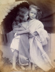 Paul ve Virginia Şemsiye Altında, c.1855-65 by Viscountess Hawarden