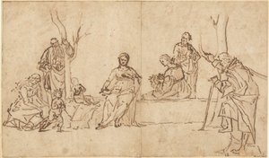 Bir Manzarada Azizlerle Madonna ve Çocuk (Sacra Conversazione) by Vittore Carpaccio