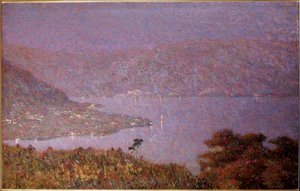 Aşkın İncisi (Nebbiolina sul lago) (Gölde Sis, Gölde Sis) Boyama Vittore Grubicy de Dragon (1851-1920) 1896 Soluk 33,5x51 cm Milano, Galleria d