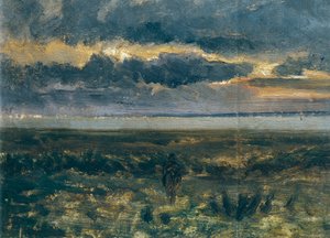 Deniz üzerinde gün batımı, Vittorio Avondo (1836-1910)