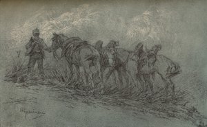 Vittorio Guaccimanni tarafından yapılan tebeşir çalışması, c1900 by Vittorio Guaccimanni