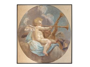 Aslen Aziz Augustinus kilisesinden meleklerin freskleri by Vittorio Maria Bigari