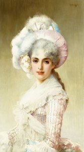 Pembe zarif Bayan by Vittorio Matteo Corcos