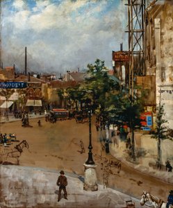Paris sokağı by Vittorio Matteo Corcos