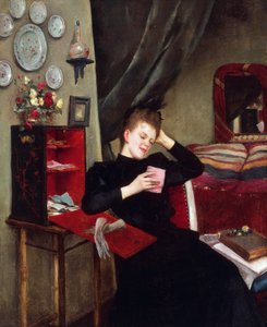 Tatlı anılar, tablo, Vittorio Matteo Corcos (1859-1933), tuval üzerine yağlıboya, 50x61 cm