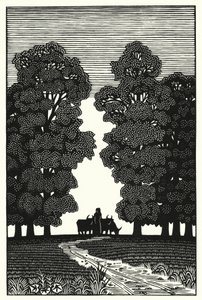 Thomas Hardy'nin Tess Of The D'Urbervilles için illüstrasyonu (gravür) by Vivien Gribble