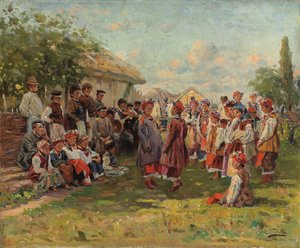Bir Ukrayna Köyünde Festival, c. 1882-1917