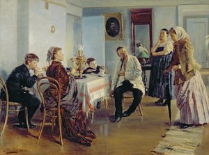 Hiring of a Maid, 1891-92  by Vladimir Egorovic Makovsky