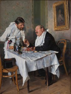 Bir restoranda, 1887