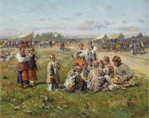 Köy Fuarı, 1882 by Vladimir Egorovic Makovsky