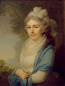 Yelizaveta Ivanovna Neklyudova'nın Portresi 1773-1796, kızlık soyadı Levashova, 1798 by Vladimir Lukich Borovikovsky