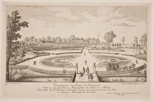 Vue perspektif du Chateau de Bregentved by W.A. Müller